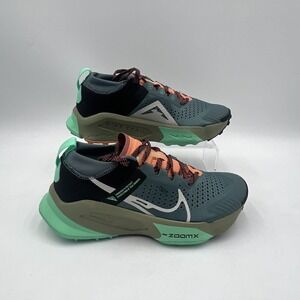 Nike Women’s Size 6 ZoomX Zegama Trail Mineral Slate Bone Black DH0625 300 NEW